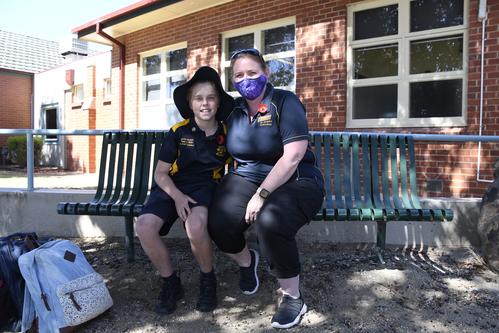 Doing their bit ... Jarred and Karlene Bethell were happy to have a COVID test rather than risk passing the virus to someone vulnerable. 