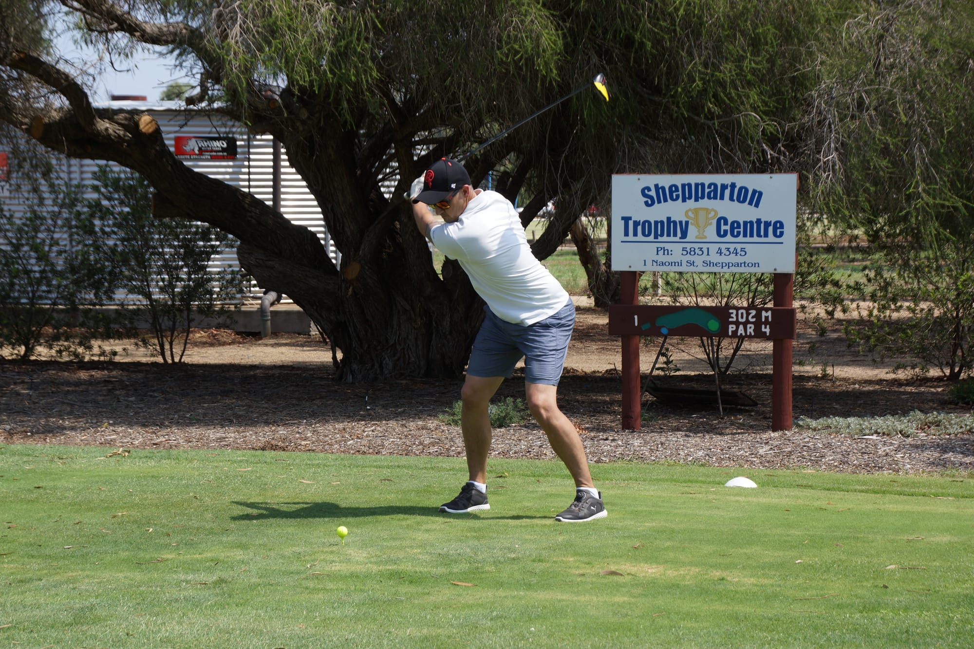 Smoking them off the tee ... Dave Gilmour was in stellar form last Saturday to win the Mawsons Quarries and Concrete monthly medal. 
