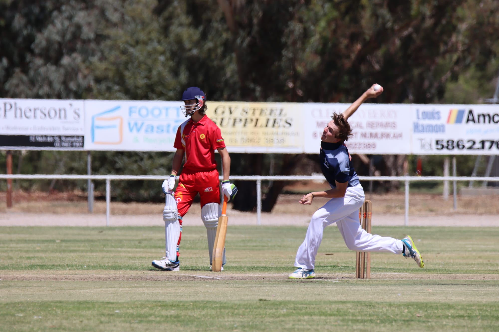 Fast paced … Bailey Smith puts everything into his delivery.