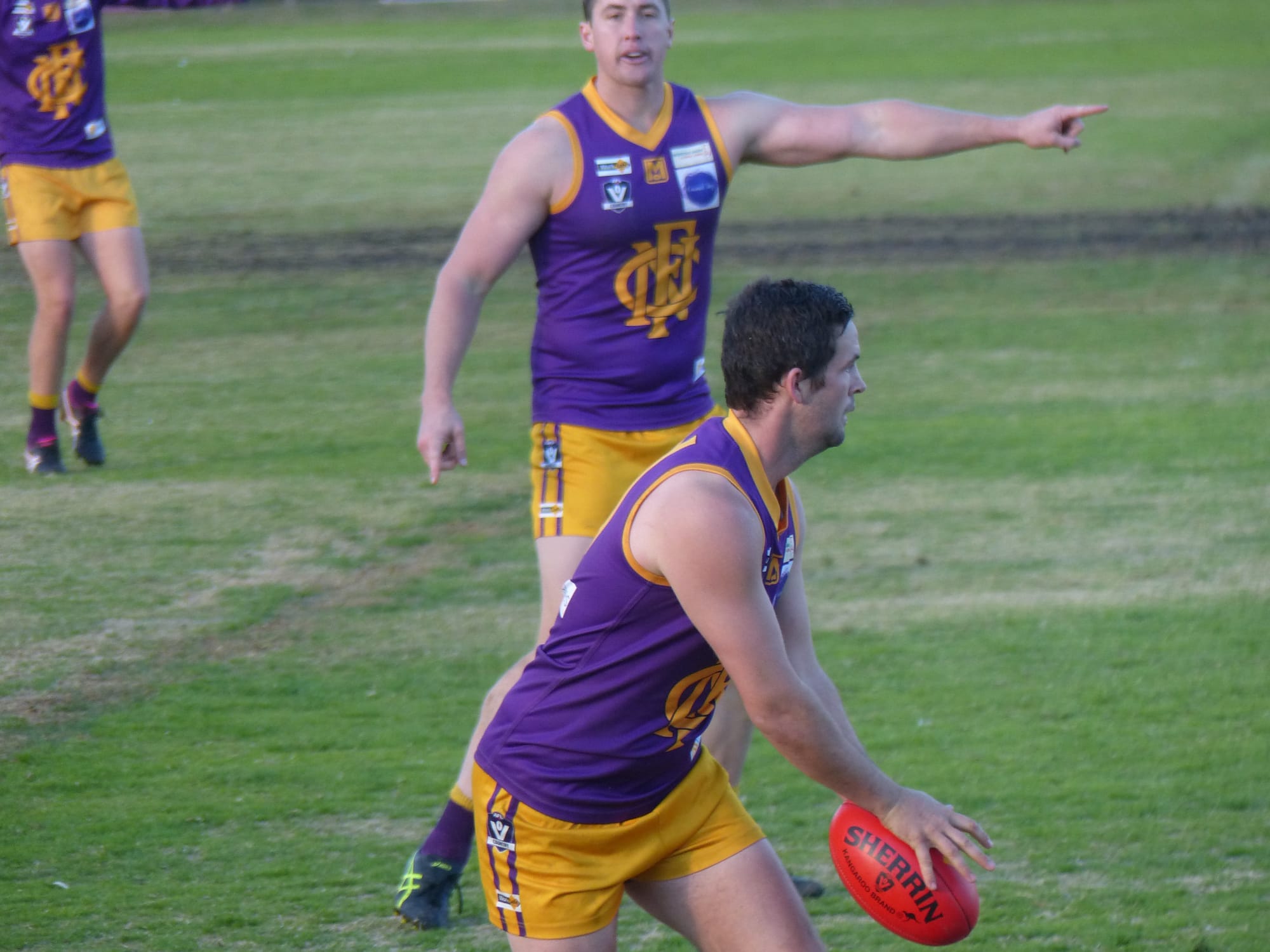 In the clear ... Alex Hicks looks for a target to hit. 

