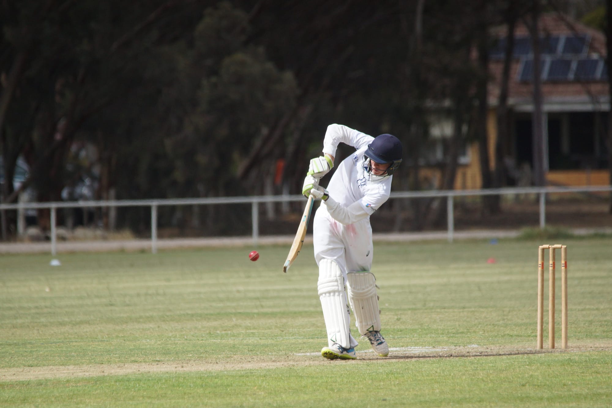 So close … Bailey Smith finished with 94 runs in Numurkah’s under 16s’ game on the weekend.