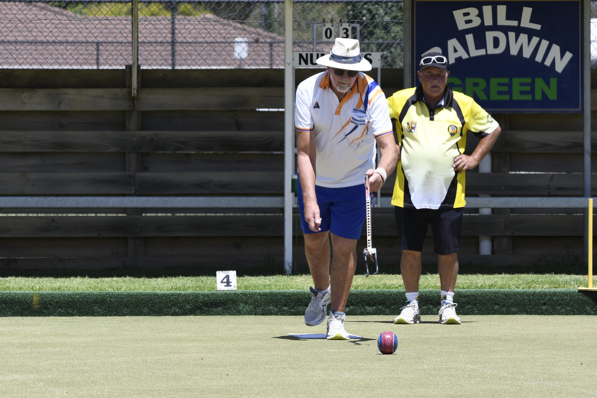 Narrow loss ... Ross Higgins bowled well all day, but his rink fell just short, losing 16-22.
