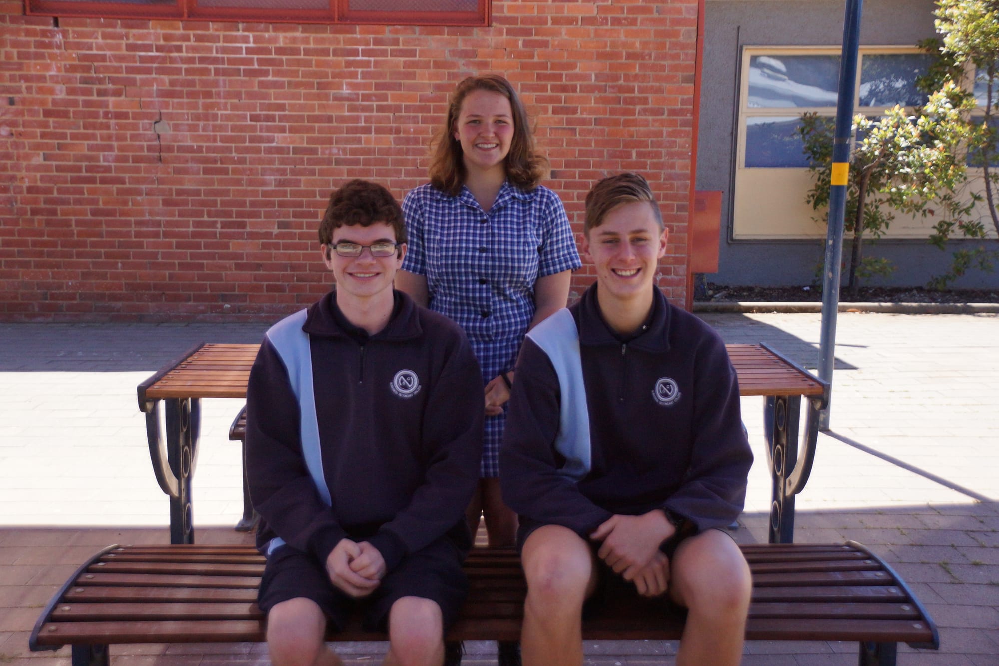 Top trio ... Matthew O’Flynn, Kaitlyn Dicker and Jack Millen are excited to have the opportunity to lead Numurkah Secondary College’s students.