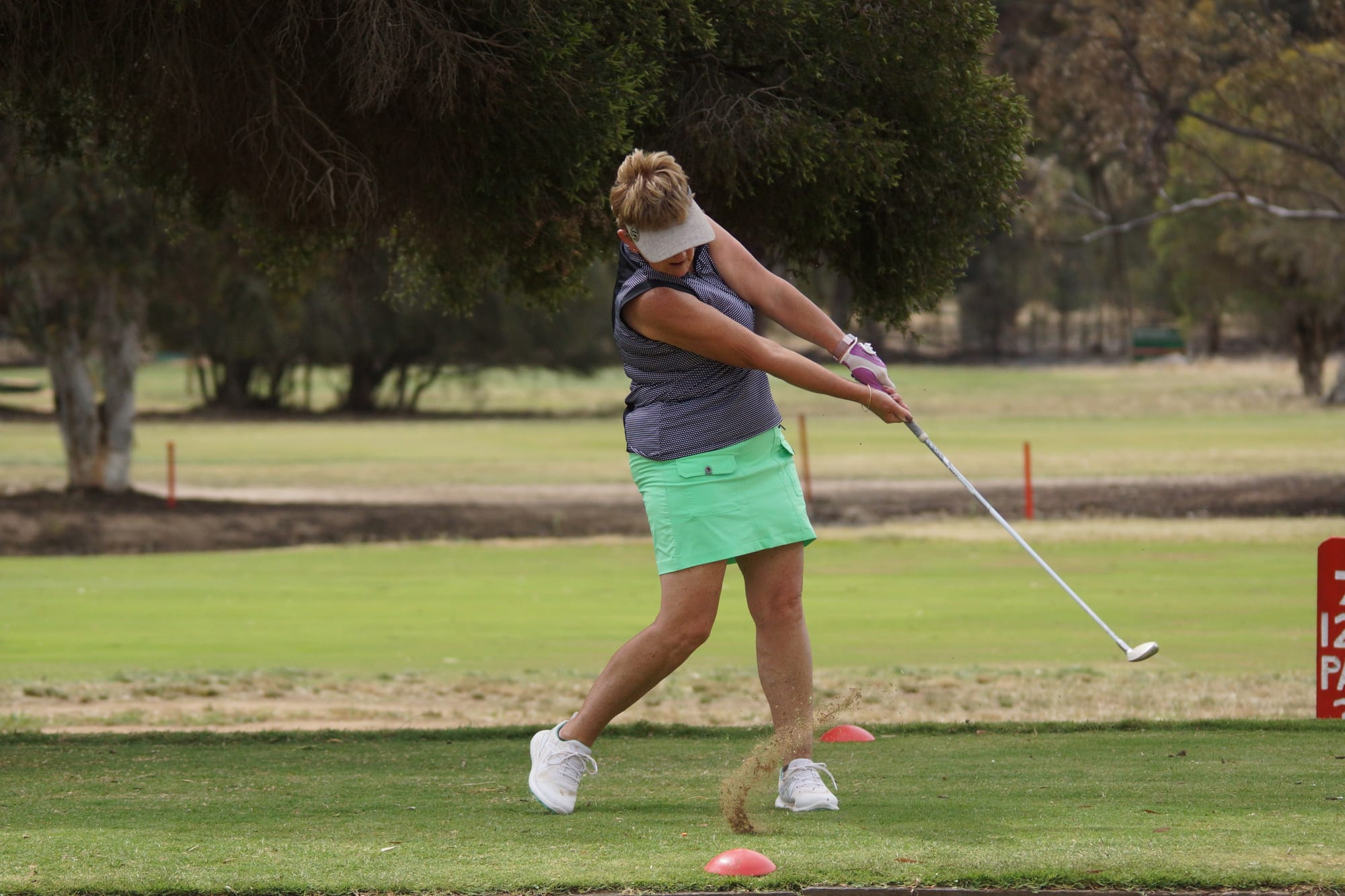 On par ... Jeanette Adams has been in terrific form on the golf course in recent weeks.