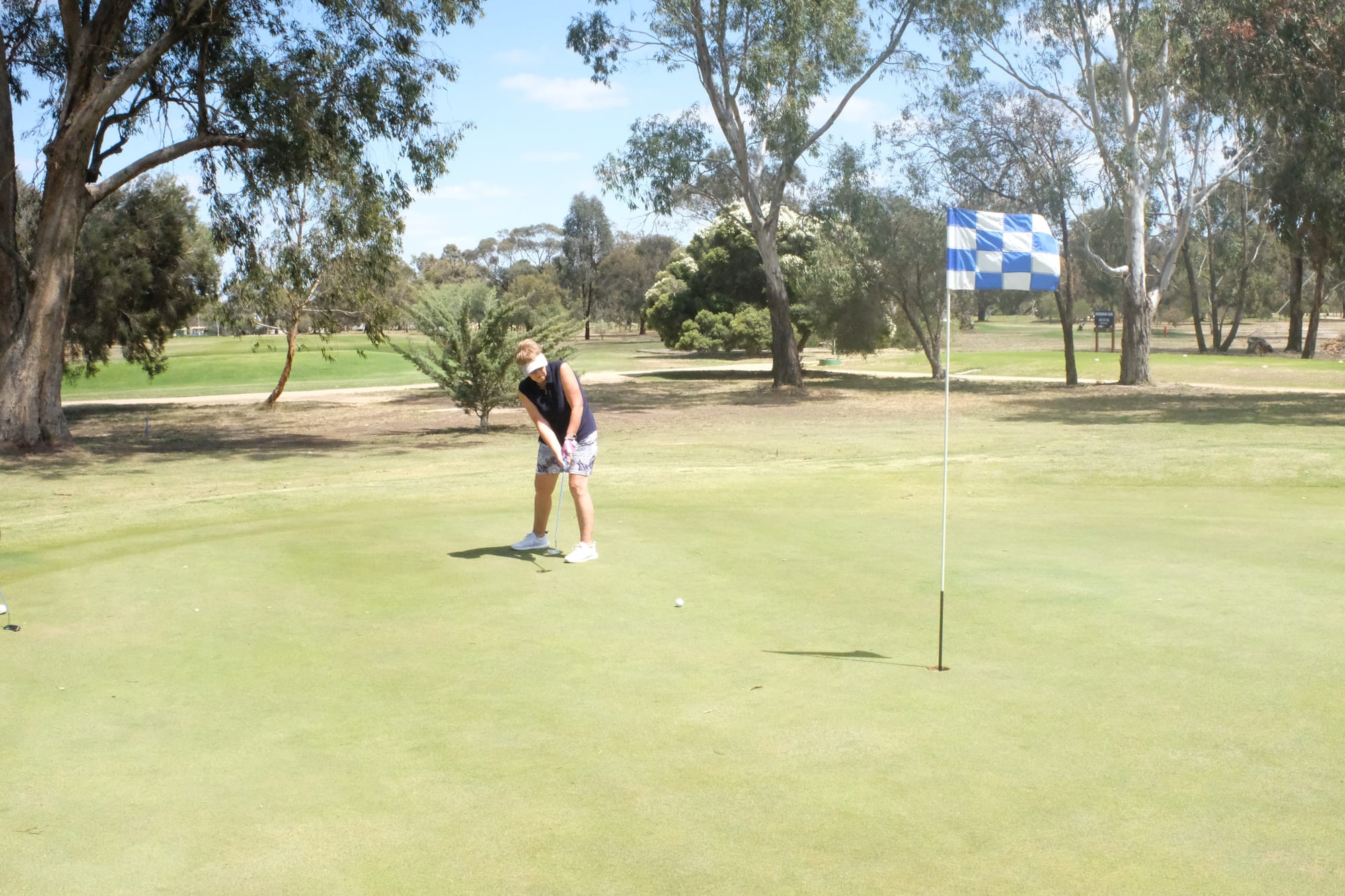 Strong form ... Jeanette Adams was in great form on the golf course last Wednesday.