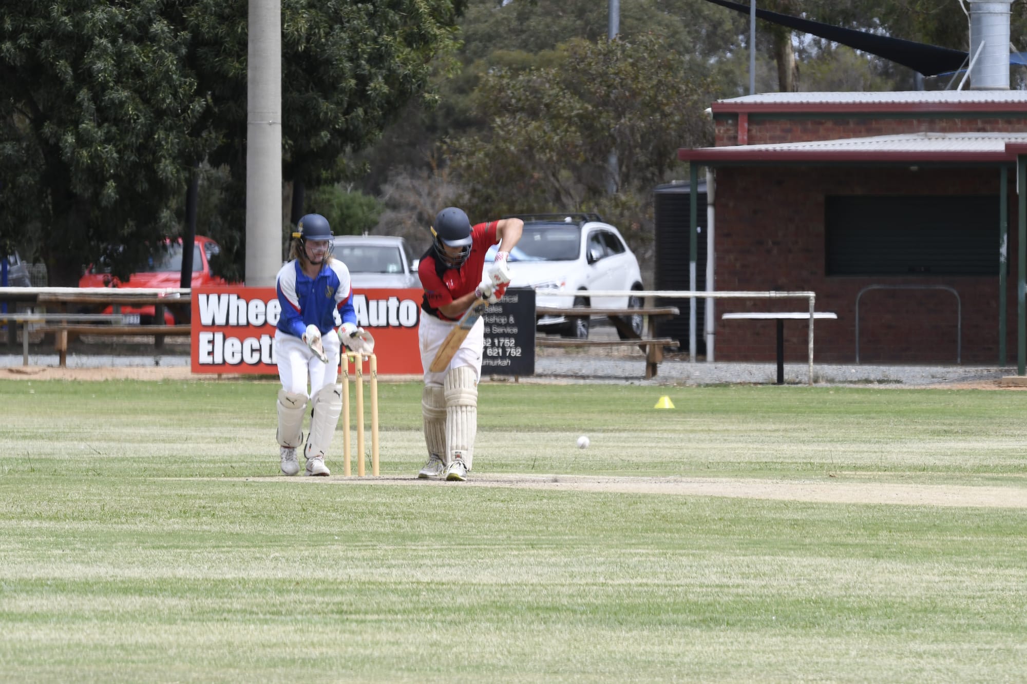 Forward defence ... Mark Meyland tried hard, but his 16 wasn’t enough to help Waaia post a defendable score.