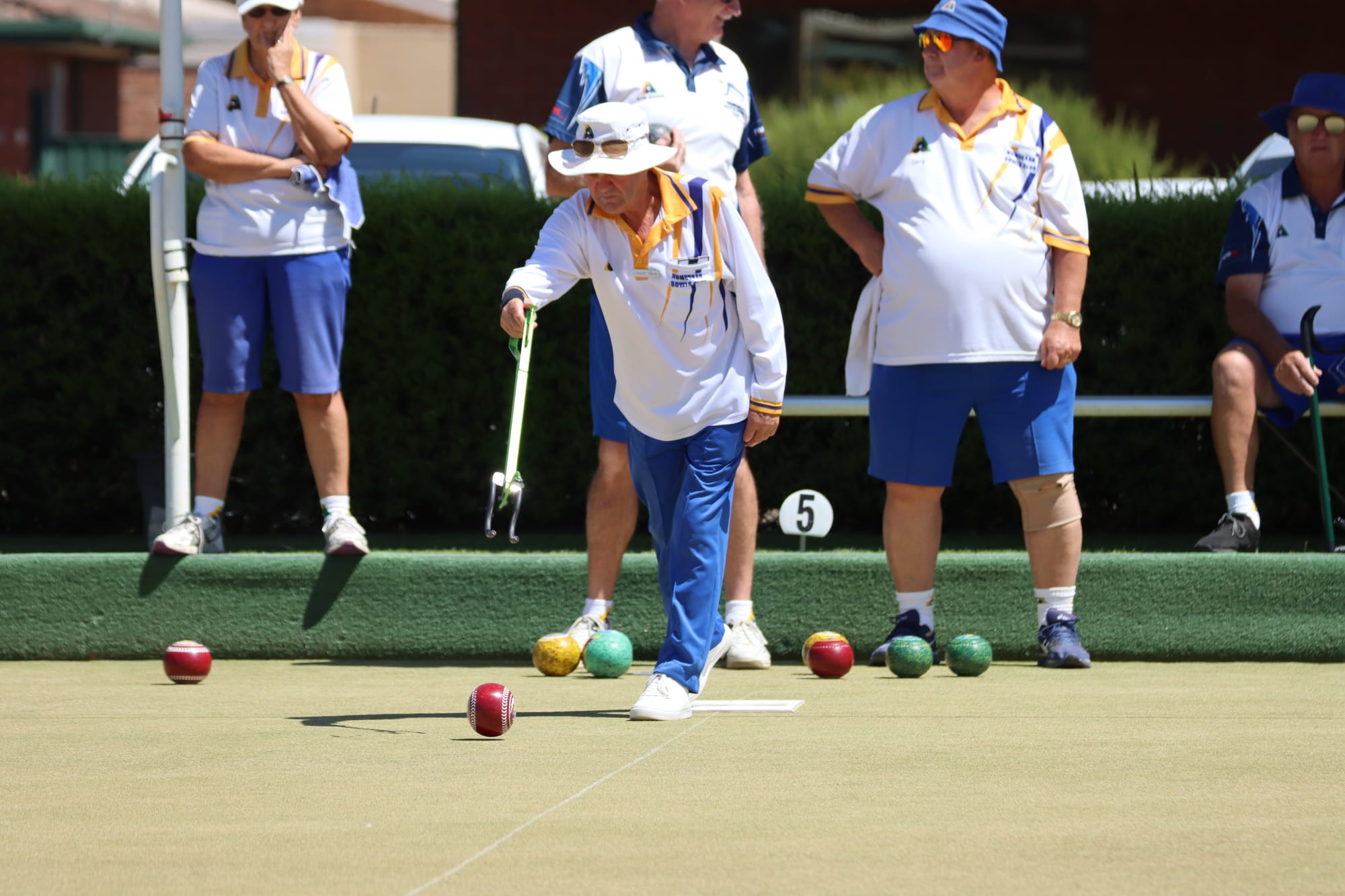 In form ... Geoff Shaw was part of a thumping win for division two at Berrigan last week.