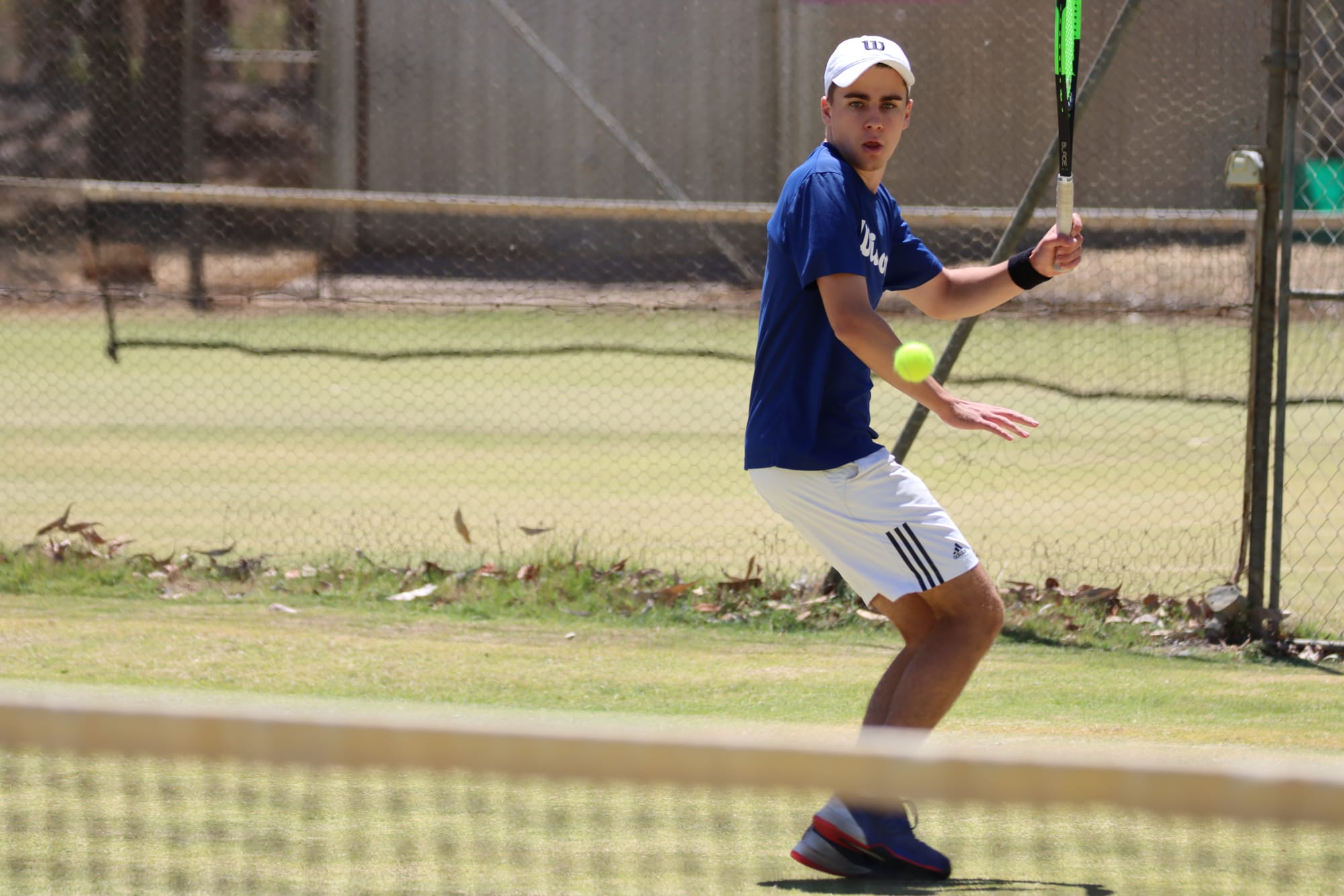 Alex Bakogianis in action for Nathalia on Saturday.