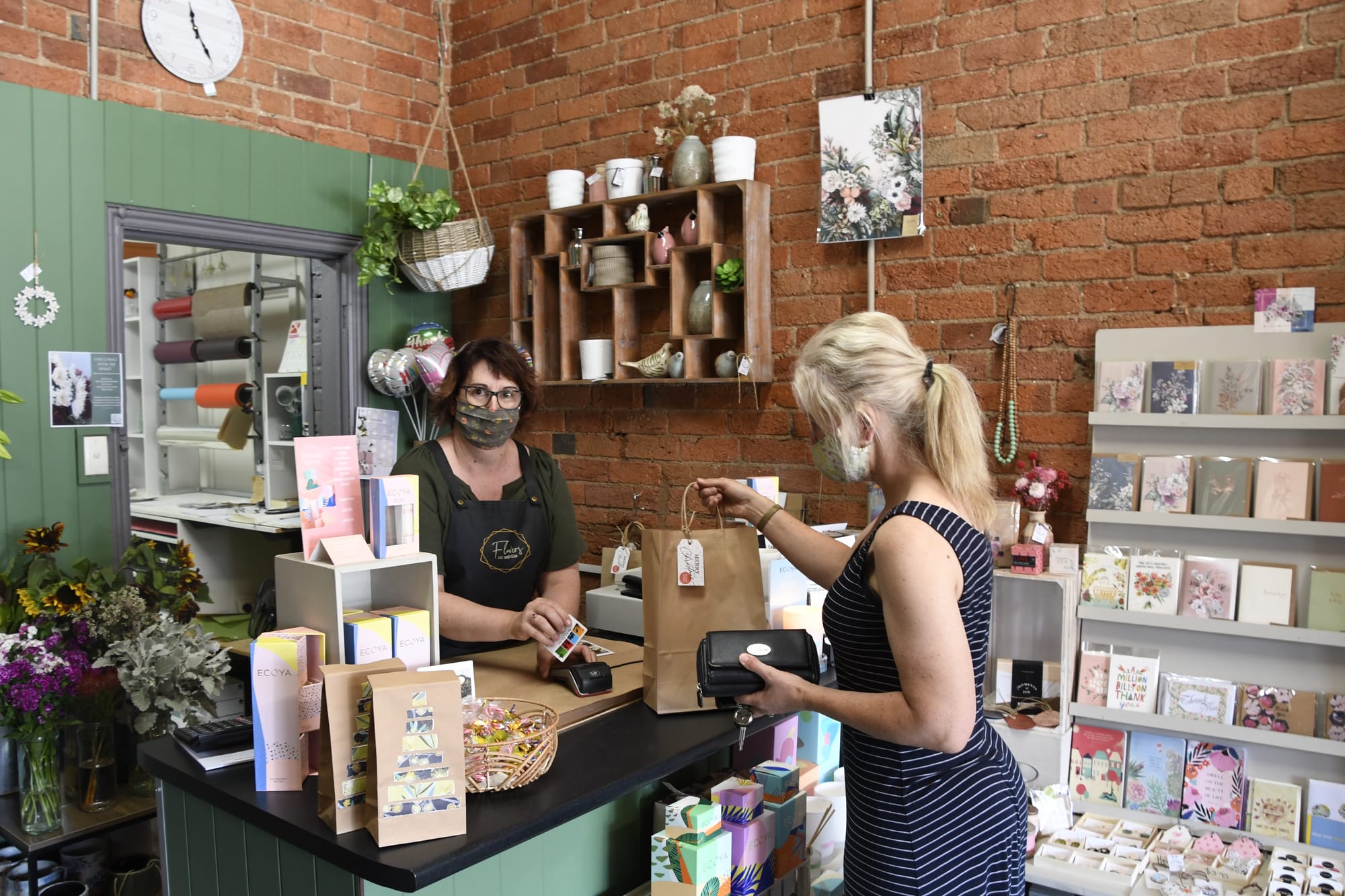 Found a bargain ... Kim Whatman was stoked with her purchase at Flowers on Melville last Wednesday. 
