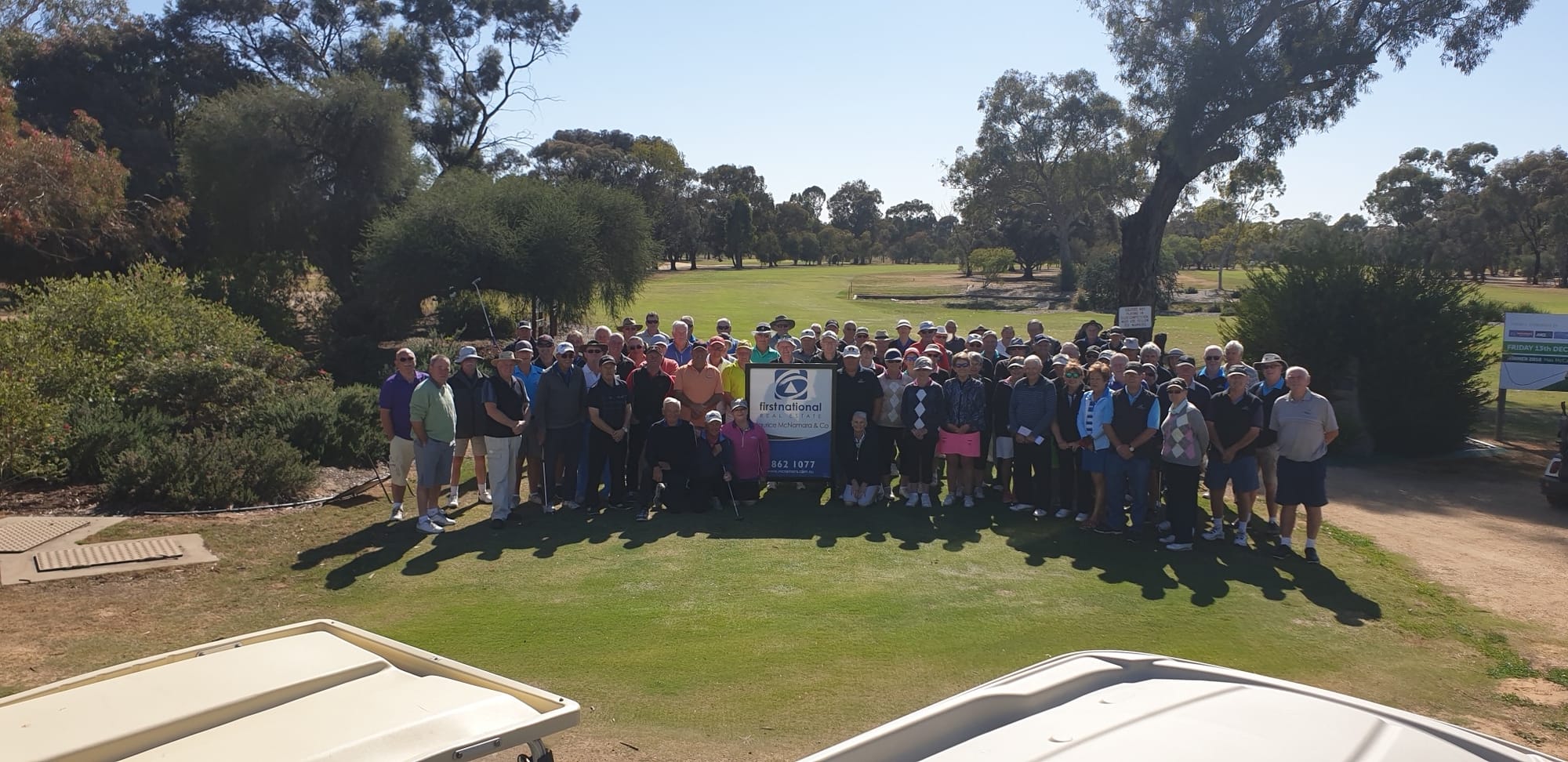 No slowing down ... A large field of senior golfers made their way to Numurkah for two days of fun and frustration last week.