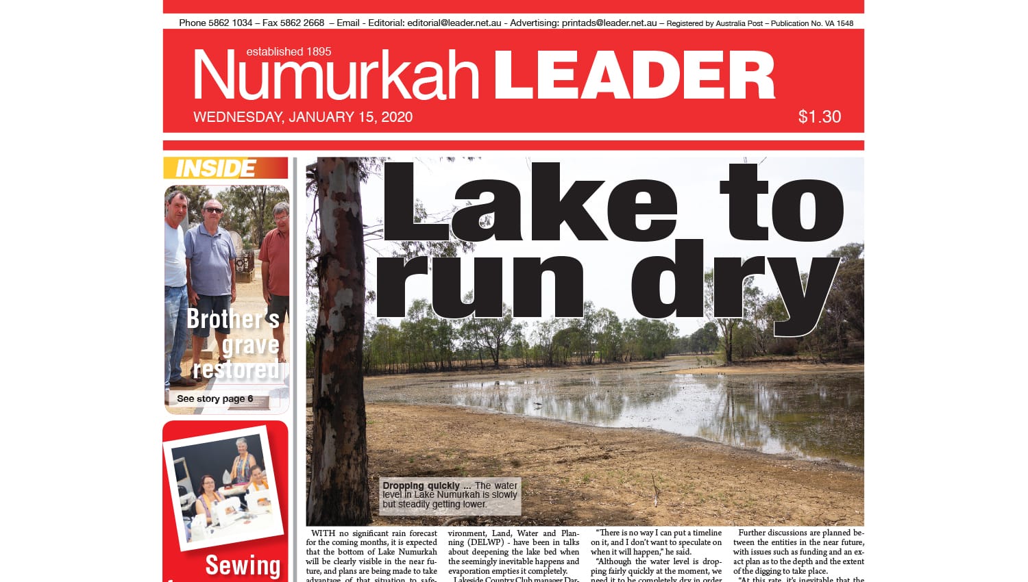 Numurkah Leader digital edition: January 15 2020