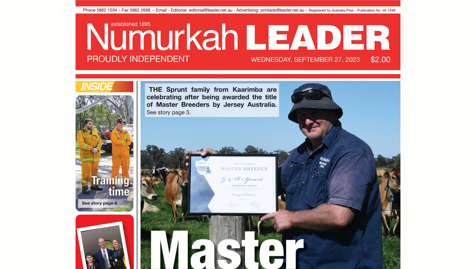 Numurkah Leader digital edition: September 27 2023