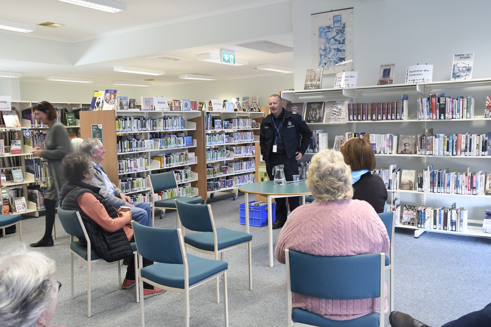 True crime tale... Sergeant Matt Prestage presented a case study of a local criminal investigation to illustrate the type of crimes that occur and how police investigate them. 
