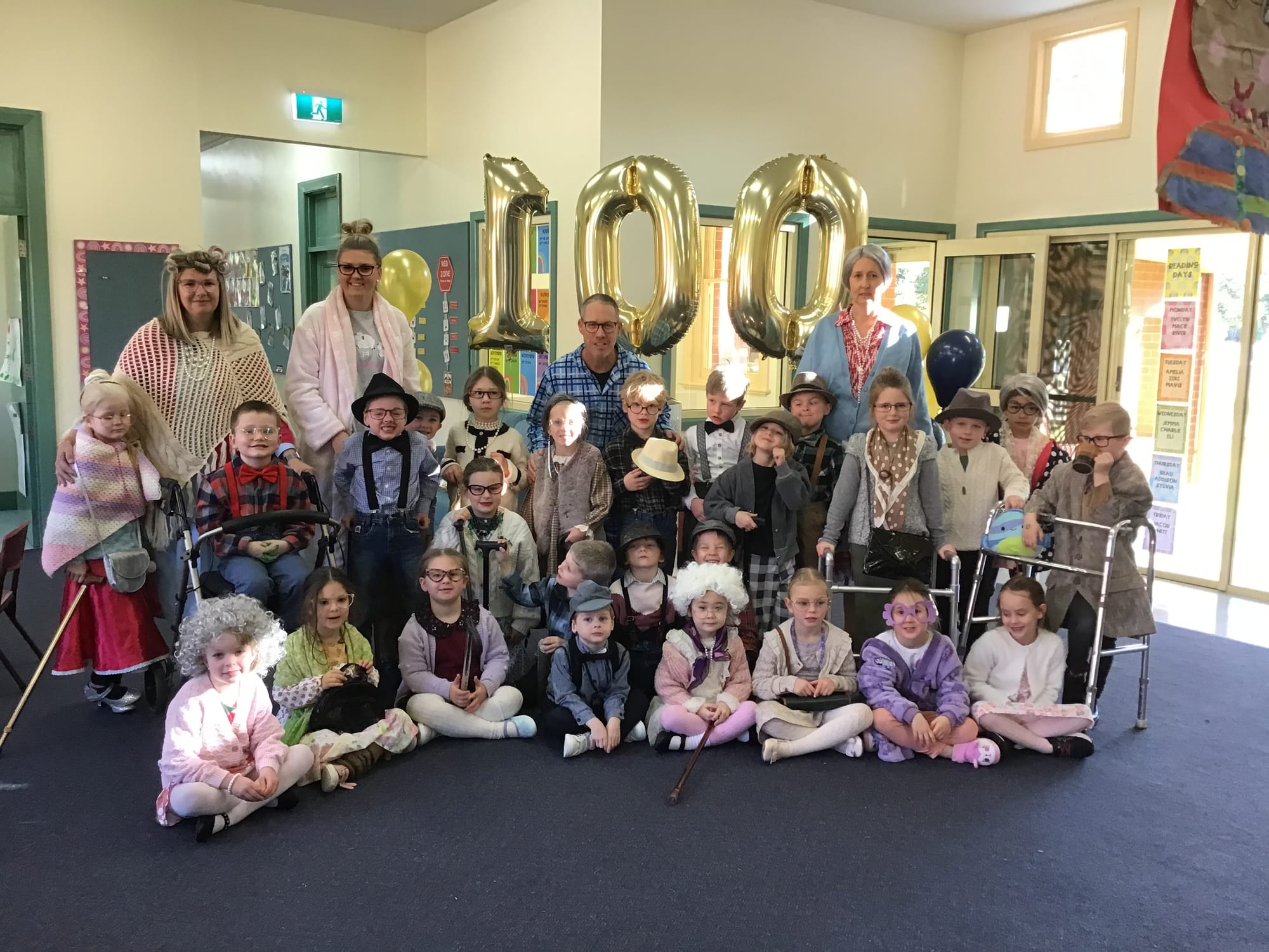 Part of the (antique) furniture now... St Joe’s 2024 prep staff and students are old hands at this school thing after 100 days. 