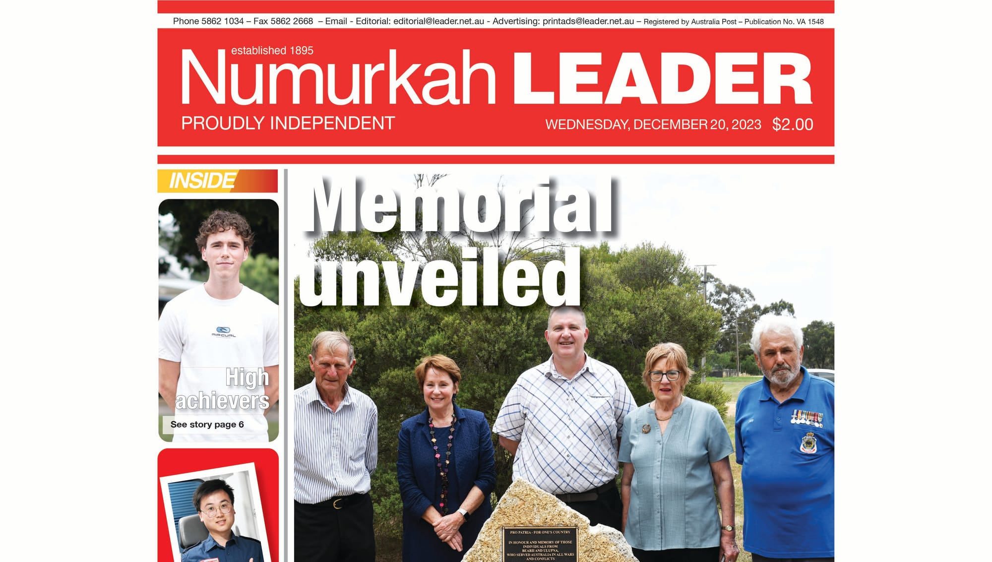 Numurkah Leader digital edition: December 20 2023