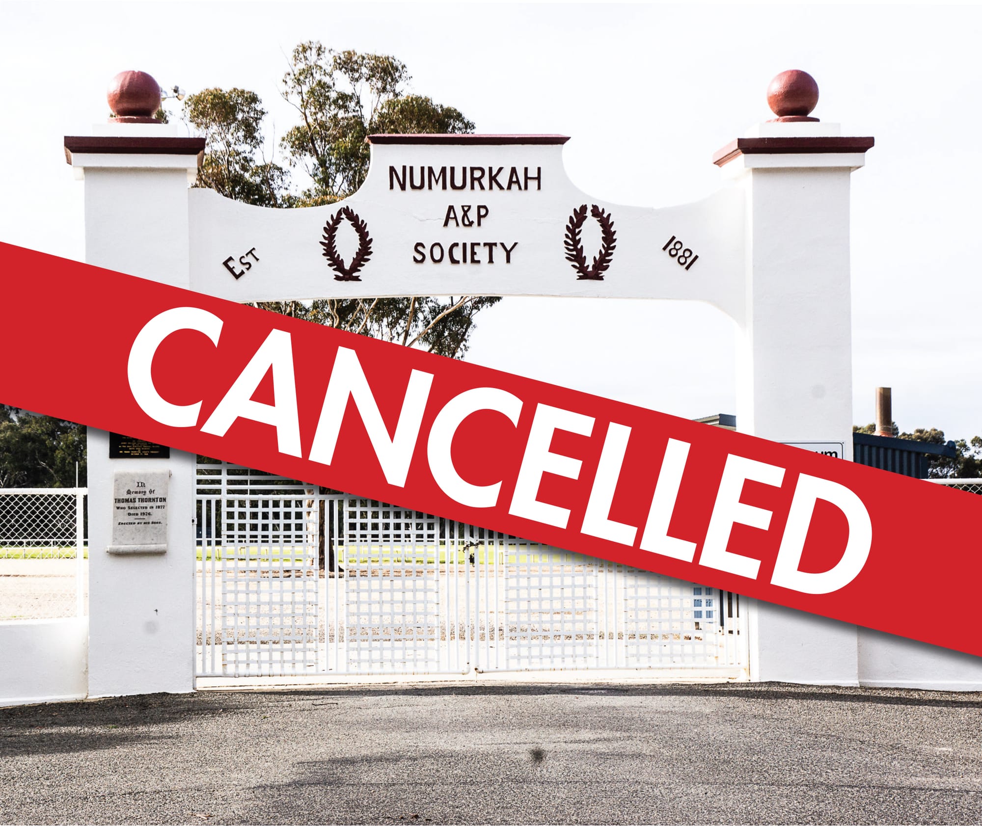 Show cancelled for first time in peace time