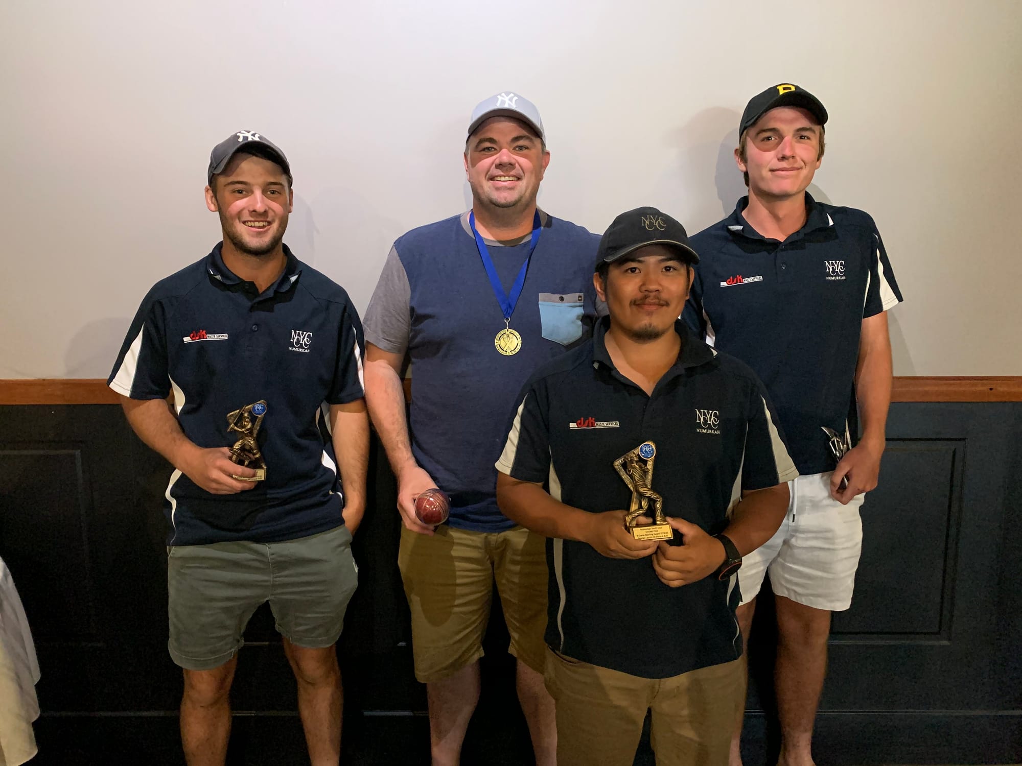 B-grade winners ... (From left) Kody Jackson, Myles Martin, Reydan Lacuin and Bailey Smith all took home B-grade honours on Sunday. 