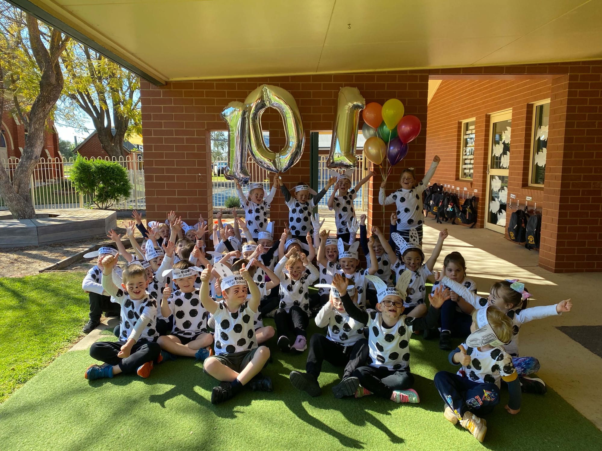 Something to celebrate... The prep class enjoyed every minute of day 101.
