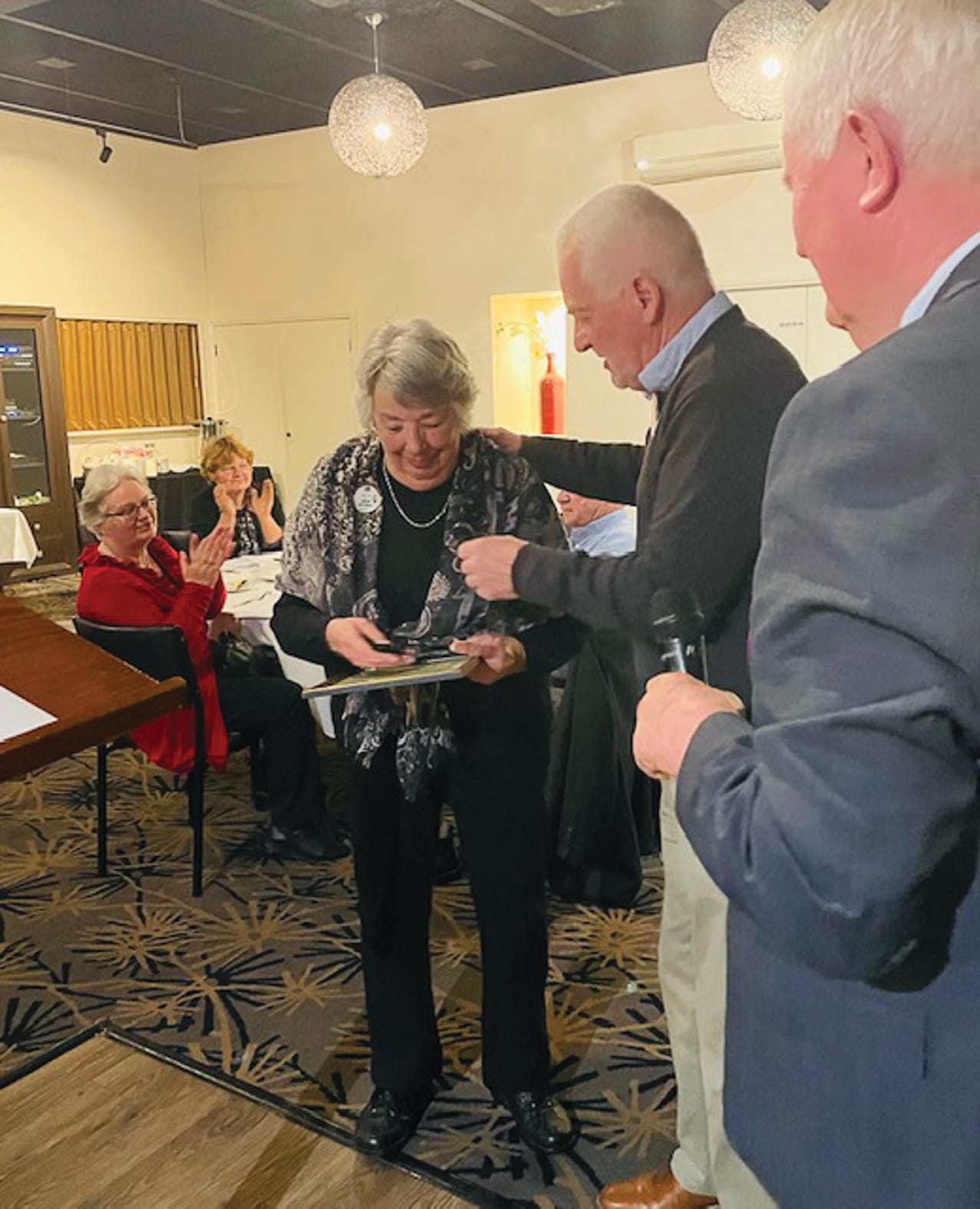 Years of service recognised... Margaret Mitchell received a special award of appreciation for her years of service to the club.
