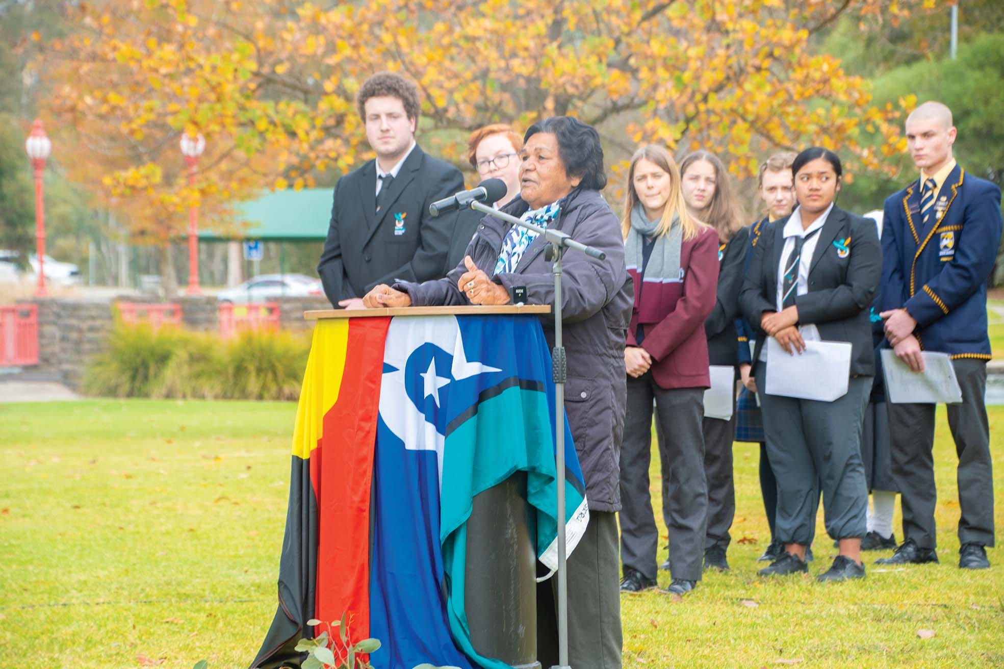 Inspiring survivor ... Auntie Faye Lynham has been through more than anyone should ever have to, and she’s come out the other side as a leader in the community. 
