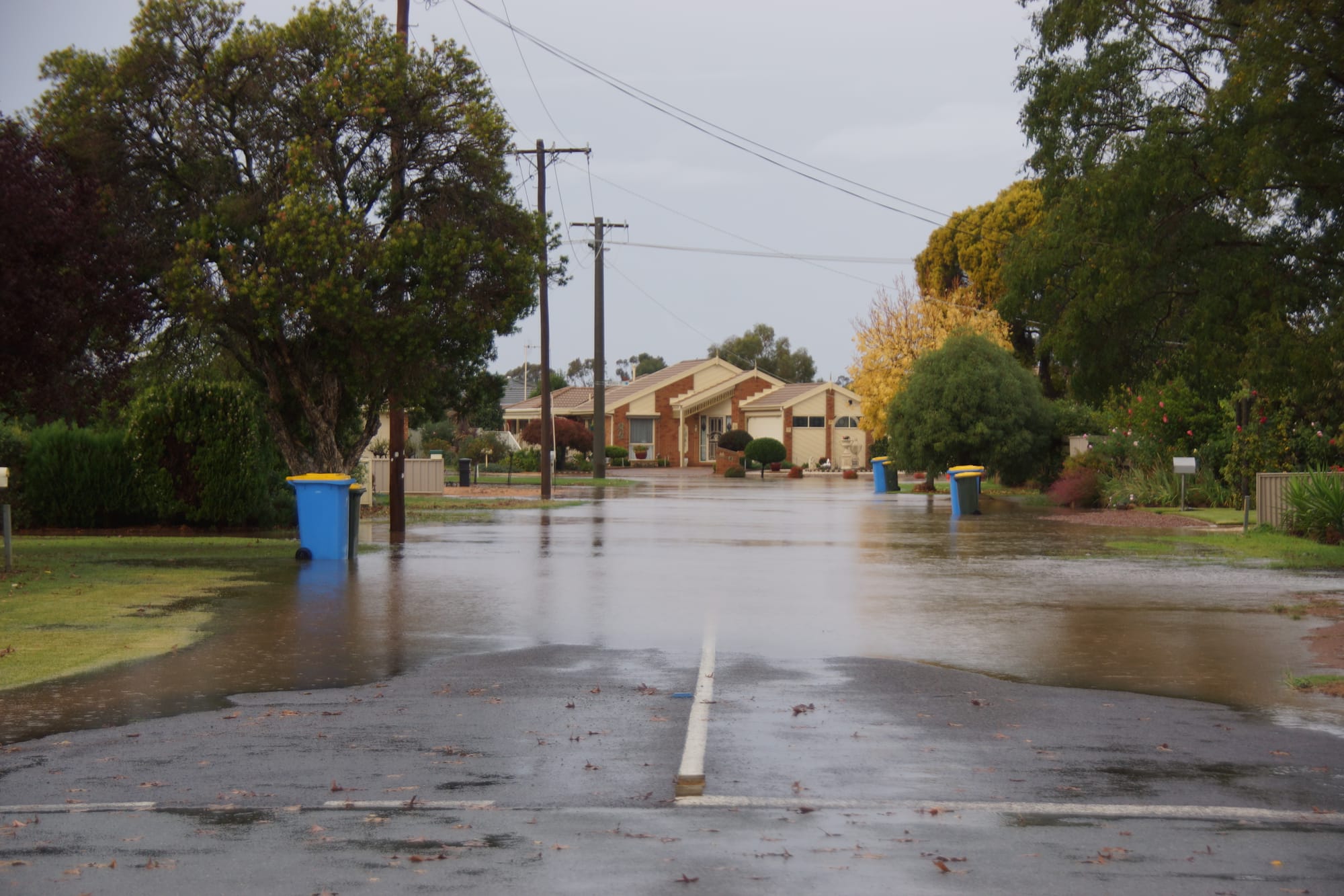Lake McGregor ... McGregor Street residents had a nervous couple of hours while they waited for the drains to clear the storm water. 