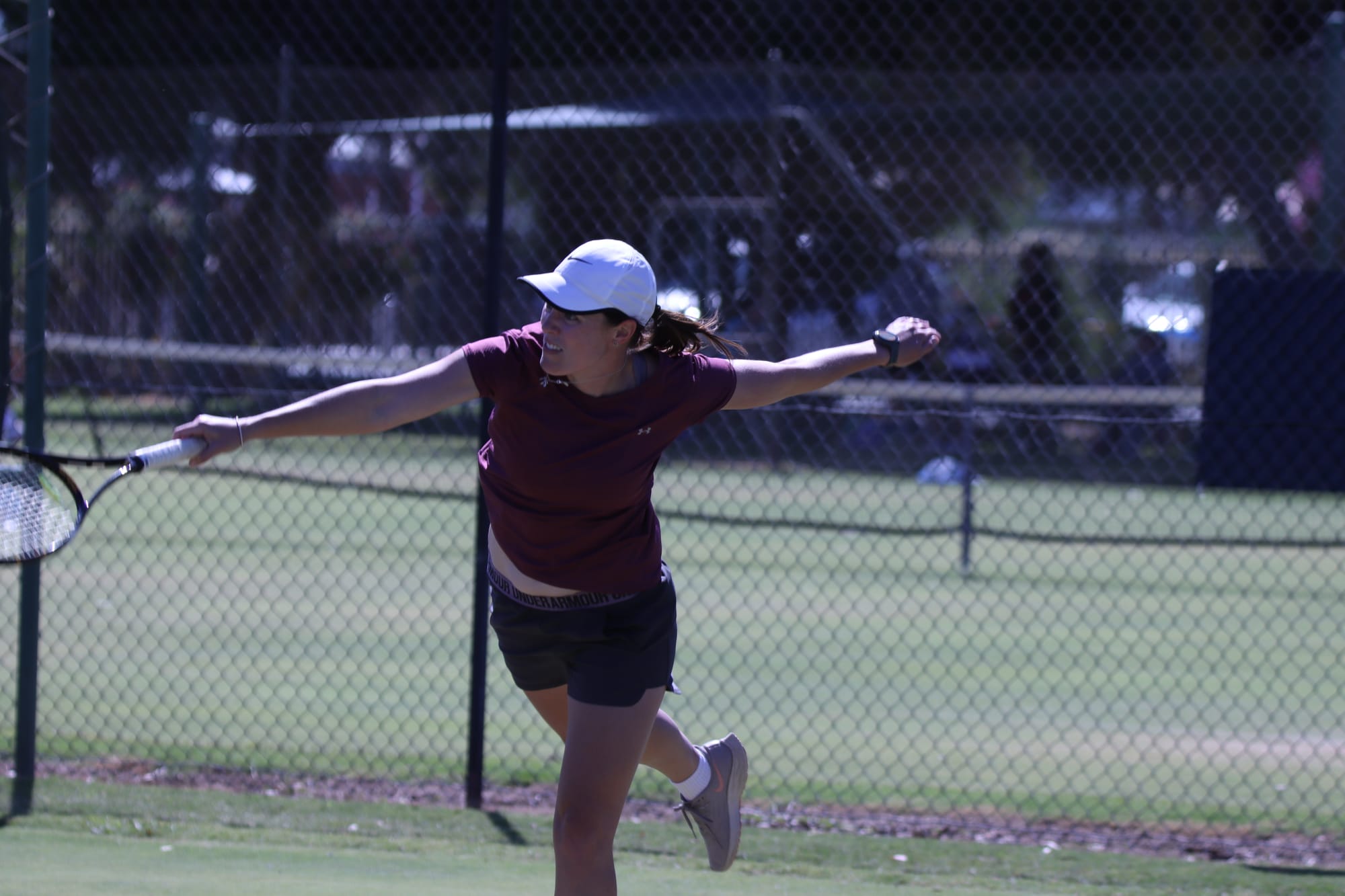 Acrobatics ... Jodie Daniel carried the burden for Nathalia on Saturday, but couldn’t get her team over the line.