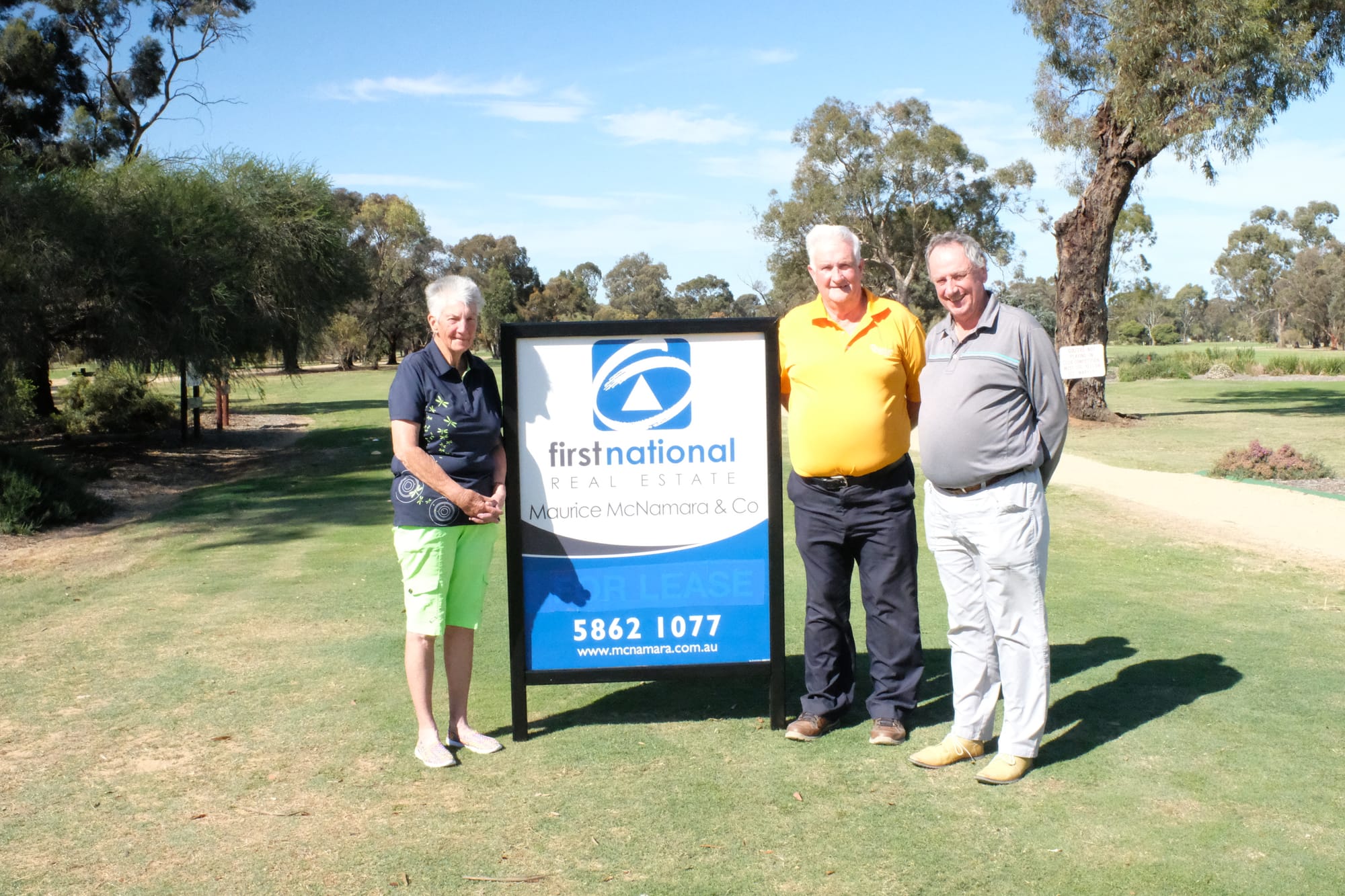 Age no barrier ... Overall winners of the seniors classic, Helen Schmedje, Doug Pocknee and Shane Pianta.