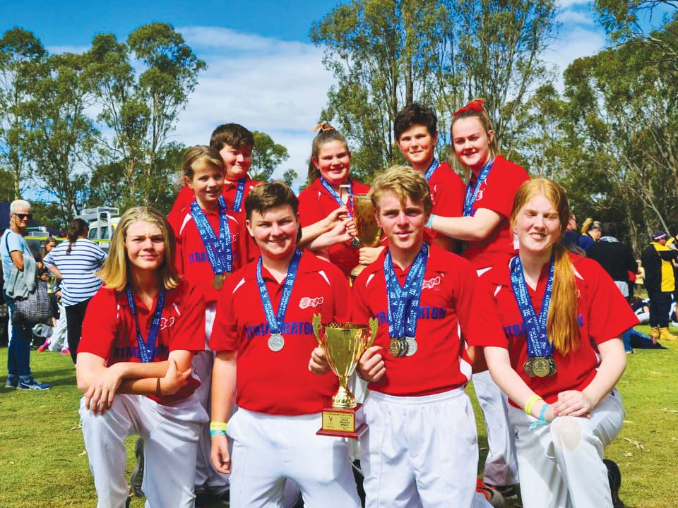 Happy as...Strathmerton’s junior fire fighters have every right to be proud after winning the Volunteer Fire Brigades Victoria Rural State Championships recently. 

