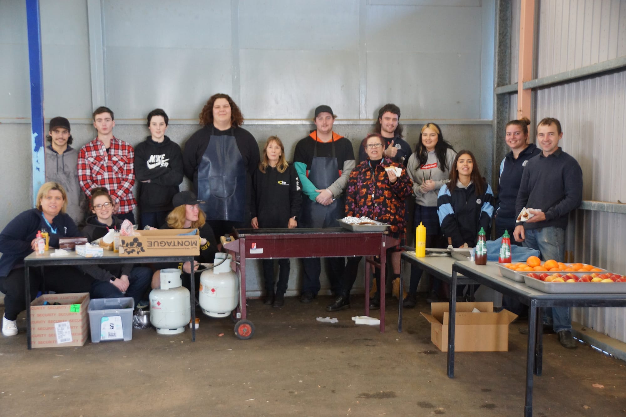 Going out on a hands-on high ... Numurkah Secondary College VCAL staff and students were thrilled they finally got to do something hands-on before the end of term two. 