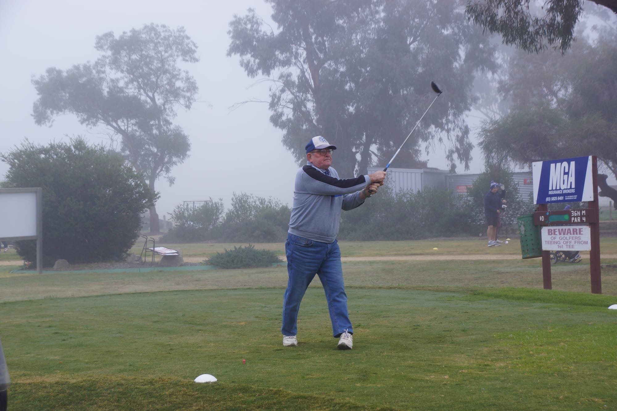 Best of B-grade ... Kerry Collins didn’t have his best day, but still won B-grade on a countback from Andy McKeown. 
