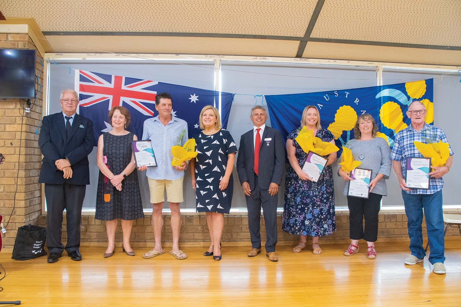 Nathalia’s finest ... All nominees for the Citizen of the Year award would have been worthy winners. 
