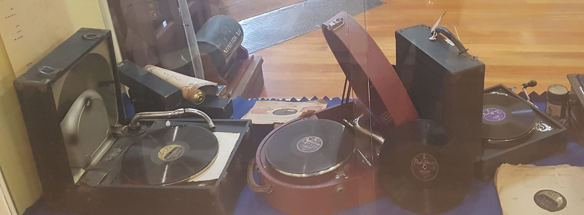 Old style home entertainment on display at the Numurkah Historical Society Museum