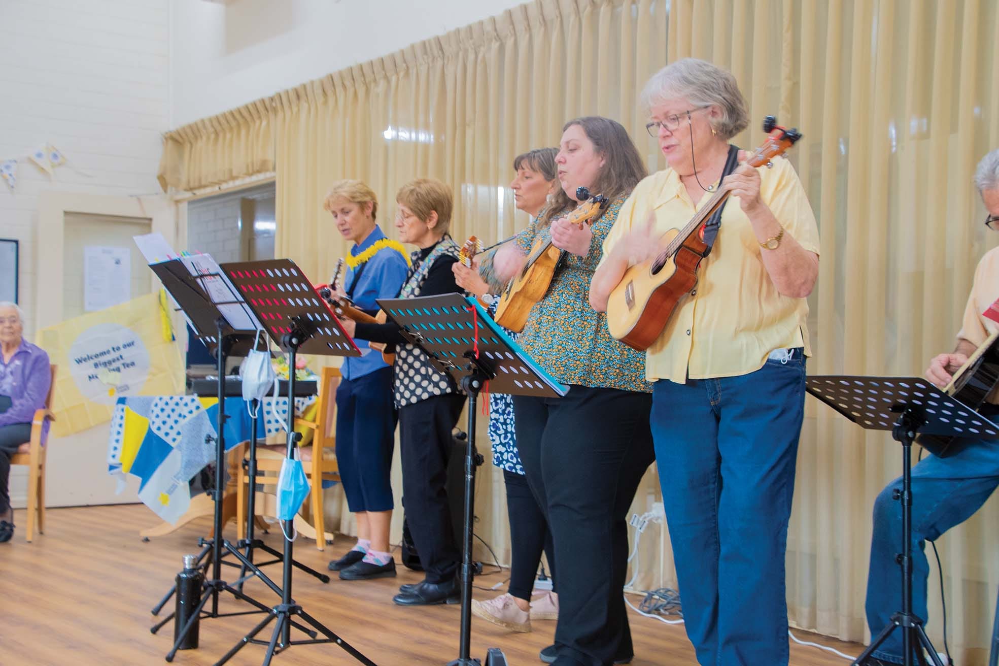 Classic tunes ... The Numurkah Ukulele Club put on a brilliant show for the Pioneers Lodge last week. 