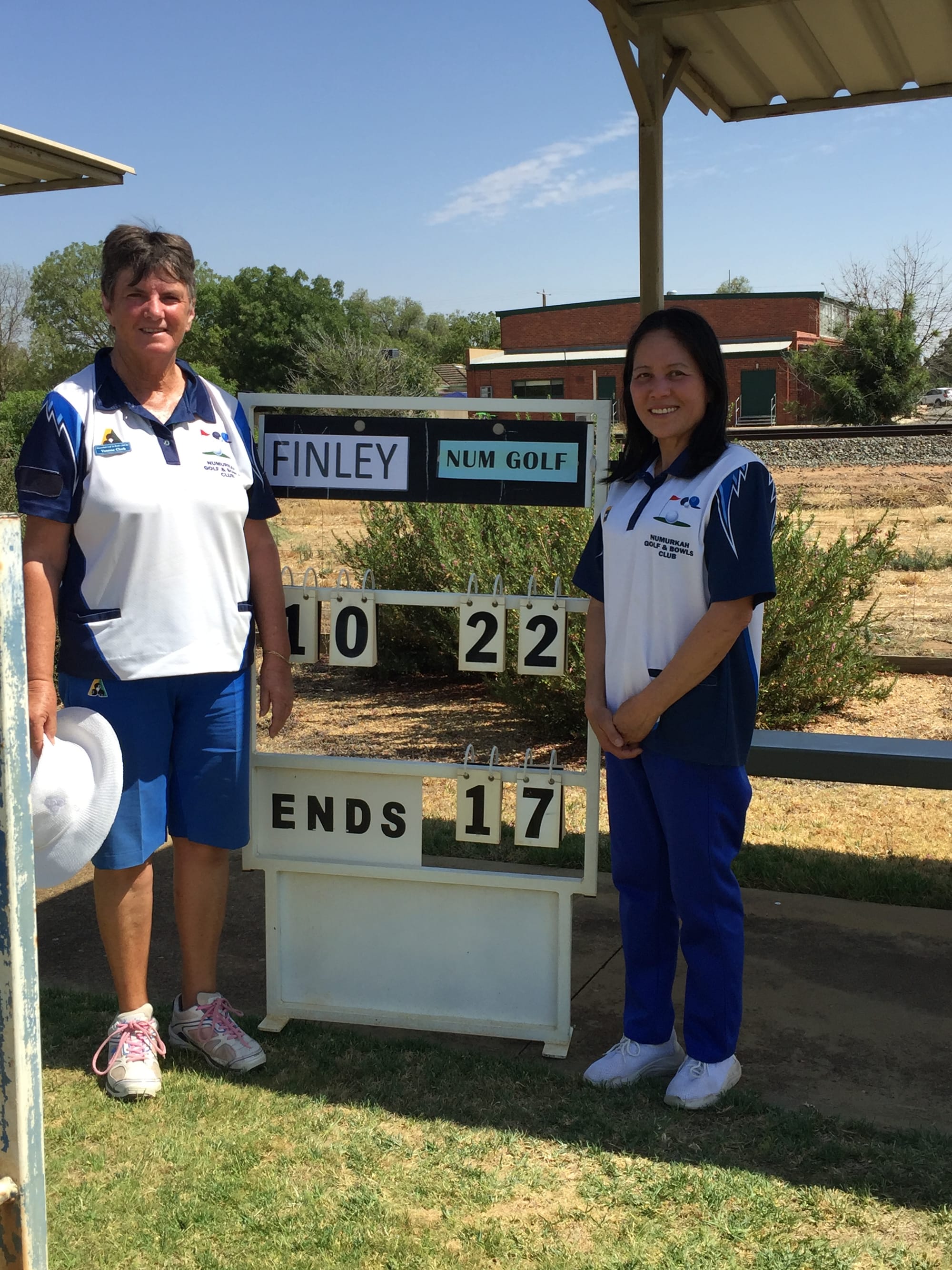 Next step ... Yvonne Clark and Linda Isted posted an easy victory in the Murray Bowls Division state pairs event.
