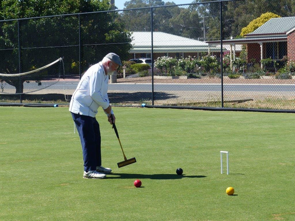 White day out ... Ian Londey in winning form against Echuca/Moama last Thursday.