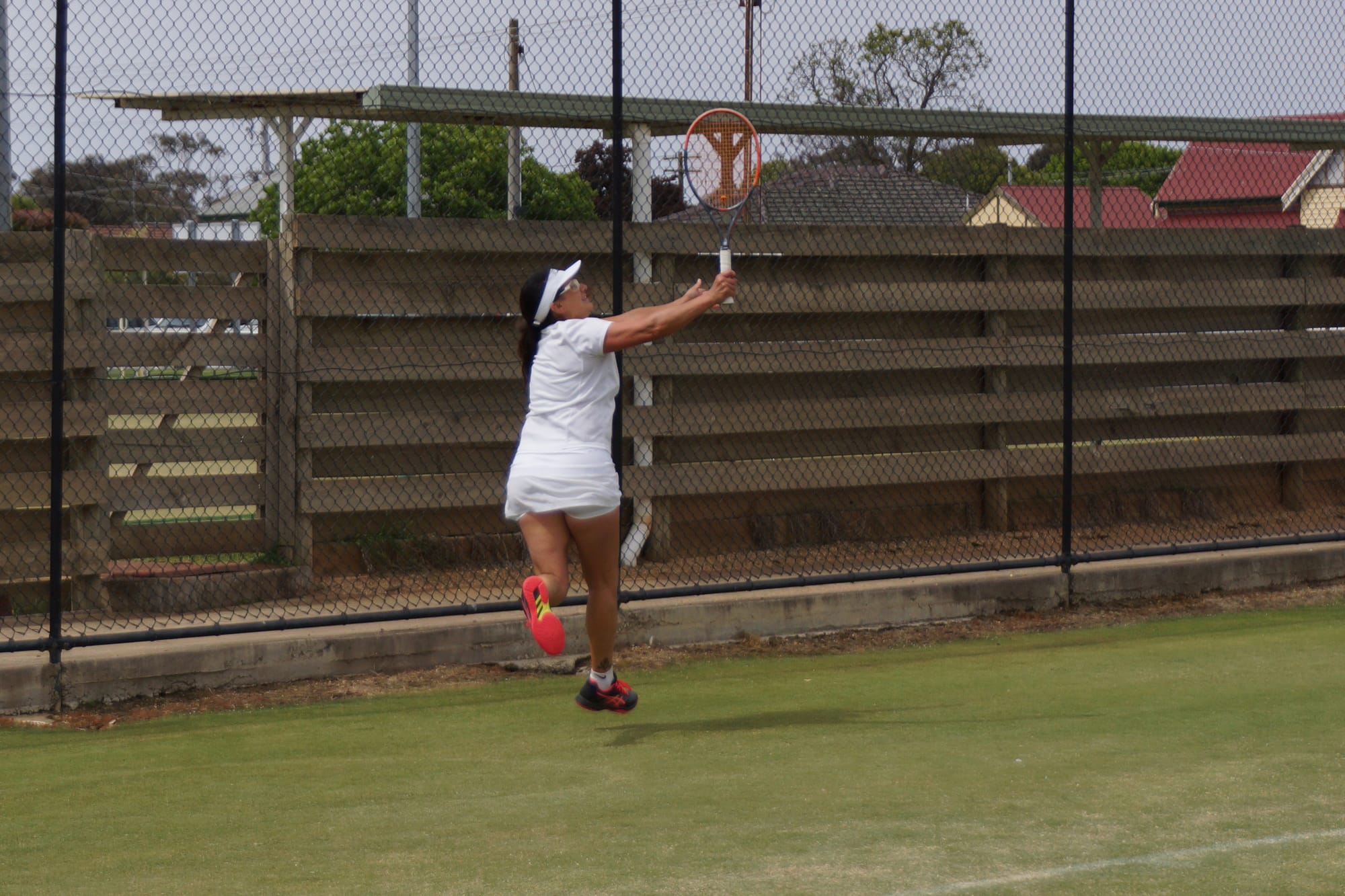 Unbeatable ... Lisa Niglia was one of four Warriors’ players to go undefeated on Saturday.