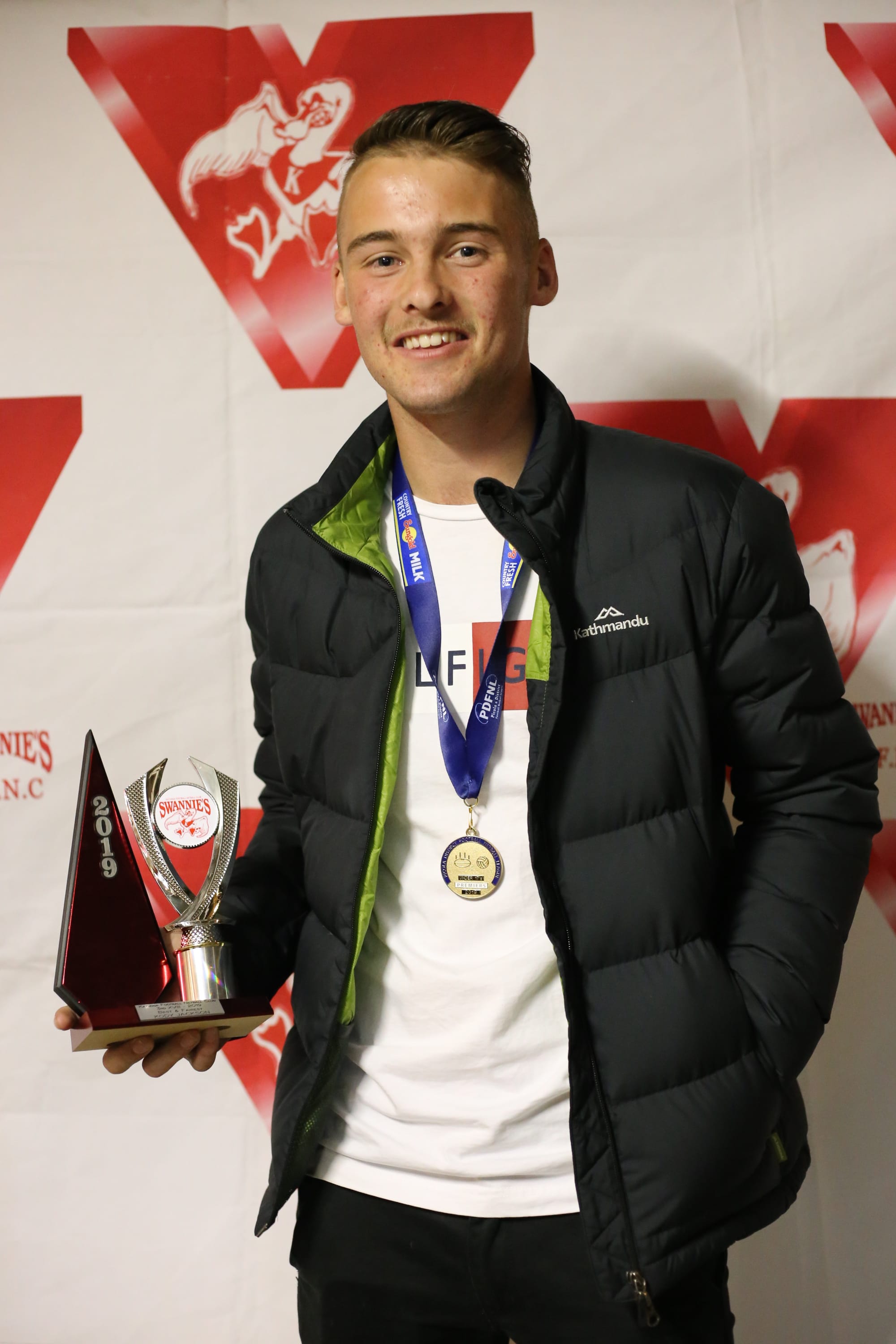 Best and fairest ... Under 17 winner Kody Jackson.
