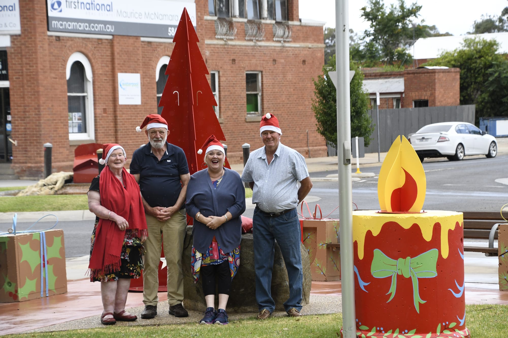 Oh come all ye faithful ... Isobel Hodge, Ron and Marie Martin and Keith Nicol are looking forward to putting on a unique Christmas event for the entire community. 
