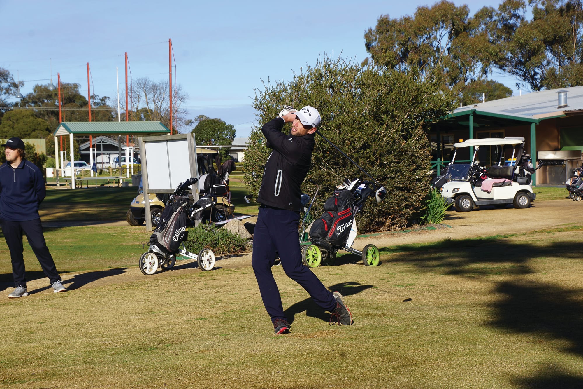 Whack... Sam Robertson hit them as well as ever last Saturday after a long lay-off. 
