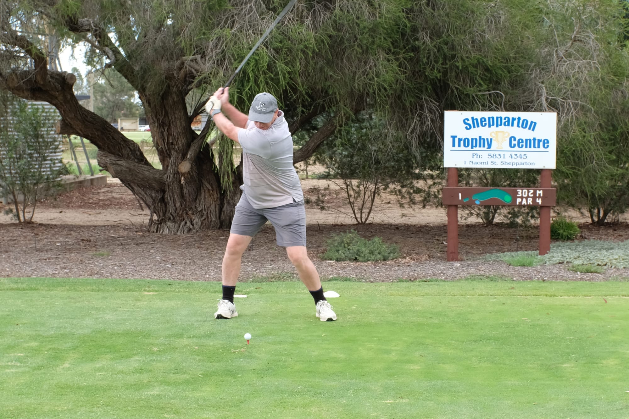 Backswing ... Bob I’Anson recorded the best score of the day with 38 stableford points. 