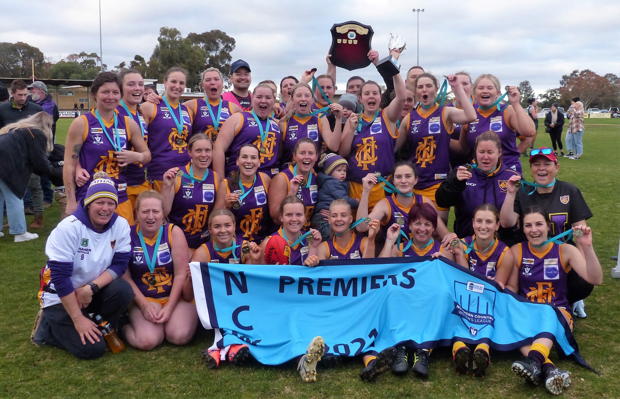 Premiers ... Nathalia celebrates a stunning premiership victory. 