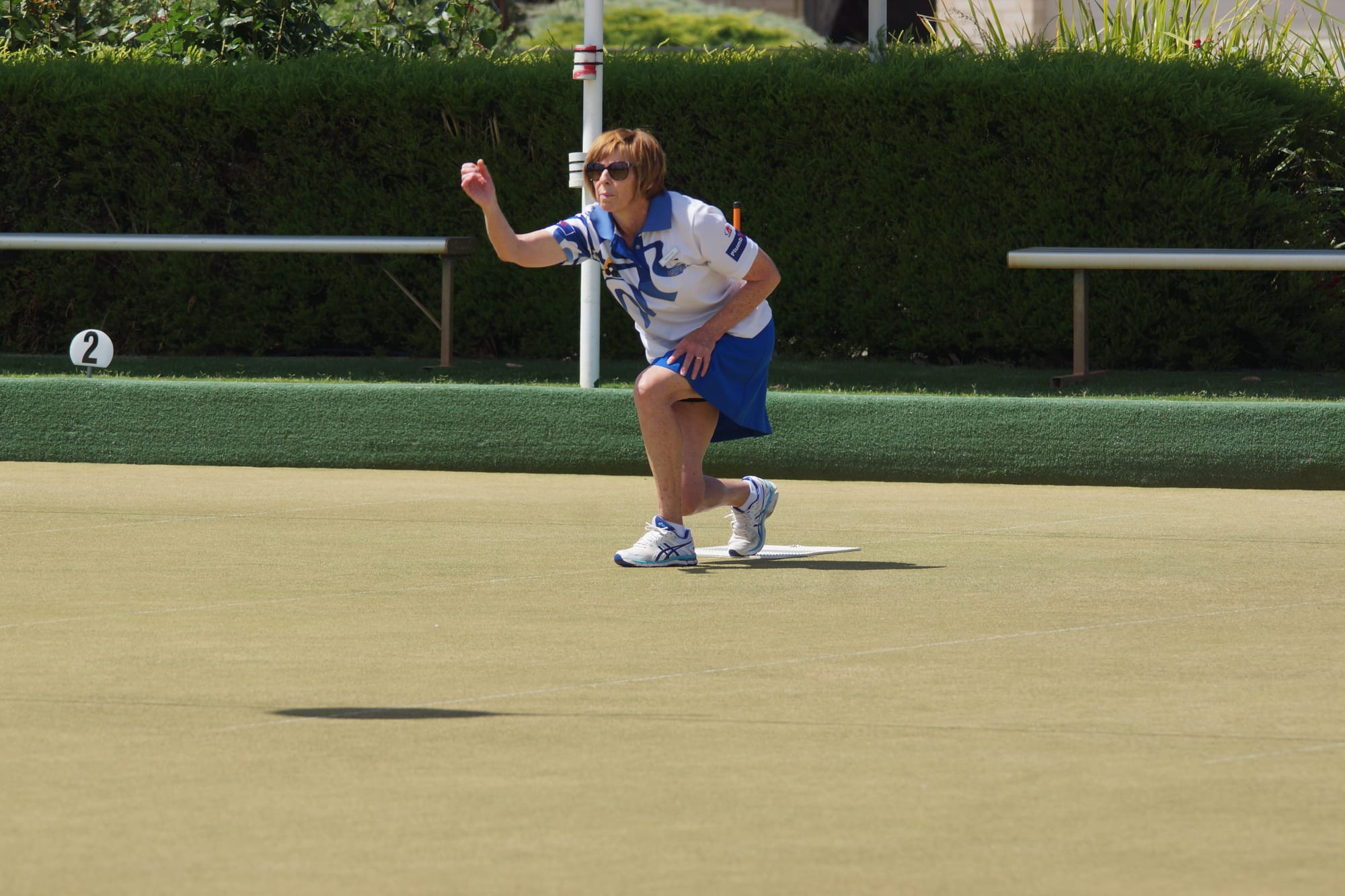 In fine form ... Maree Luci shows the form that sees her playing in the semi finals this weekend.