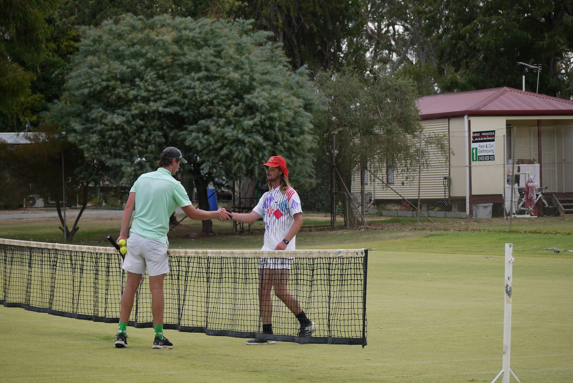 Brothers face off ... Ned Nihill (left) edged out his brother Joe in the final of the senior men’s club championships. 