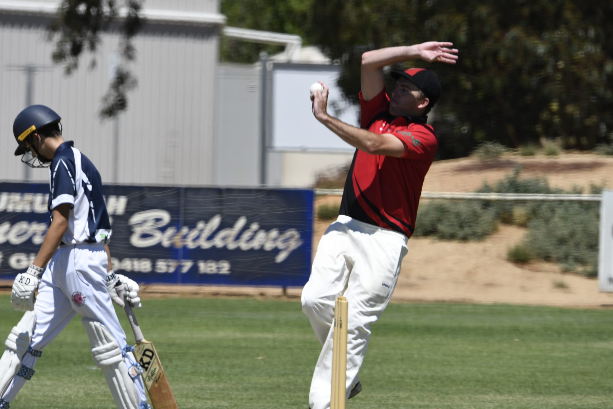 Good day all-round ... Lochlan Henderson made significant contributions with both bat and ball for Waaia in B-grade at the weekend. 

