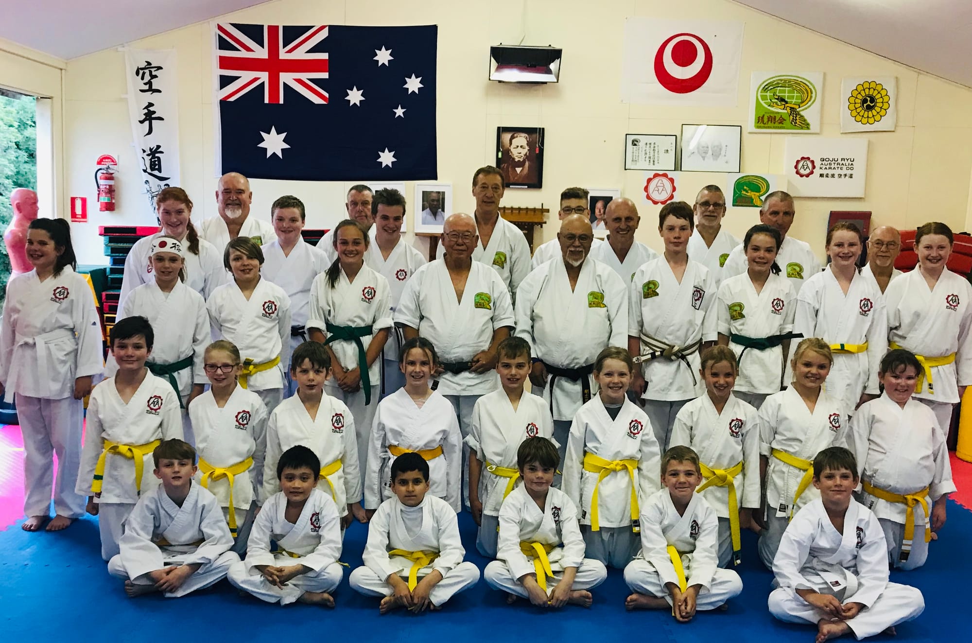 Opportunity of a lifetime ... Numurkah karate students were honoured to receive a visit from Seneha Shigetoshi, pictured third row, fifth from left.