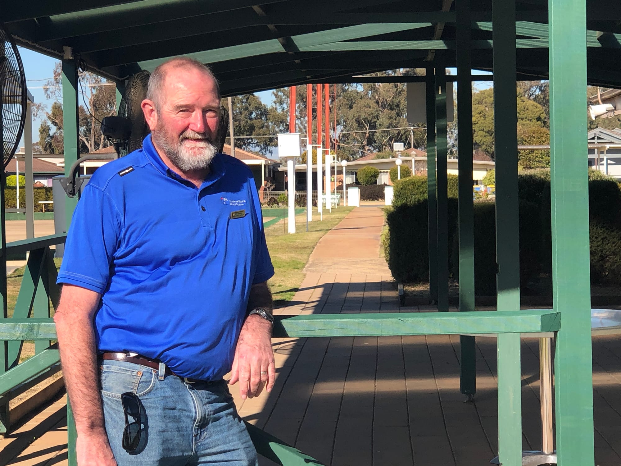 Always in it for life ... Jack Dell was rendered speechless when he was presented with a life membership of the Numurkah Golf & Bowls Club last week.