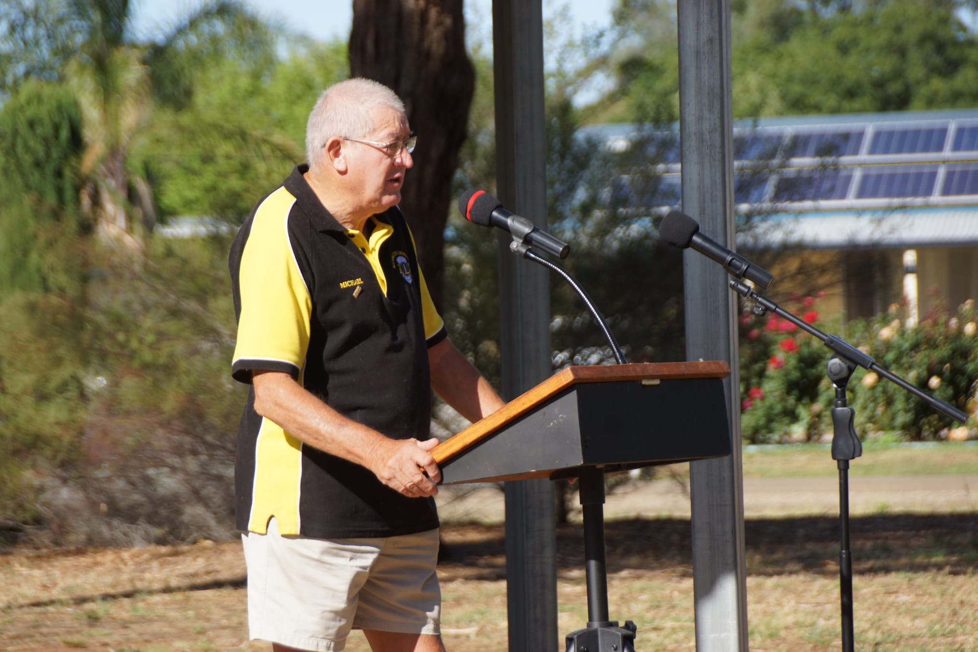 Citizen of the year ... Michael Coates failed volunteers in his acceptance speech.