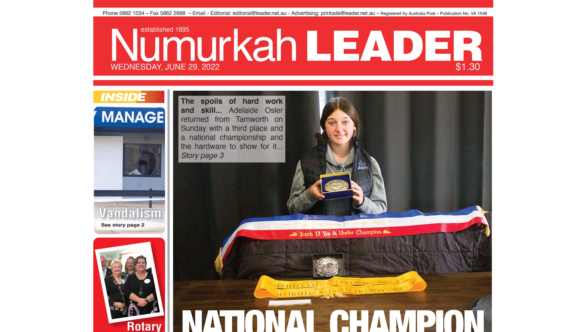 Numurkah Leader digital edition: June 29 2022