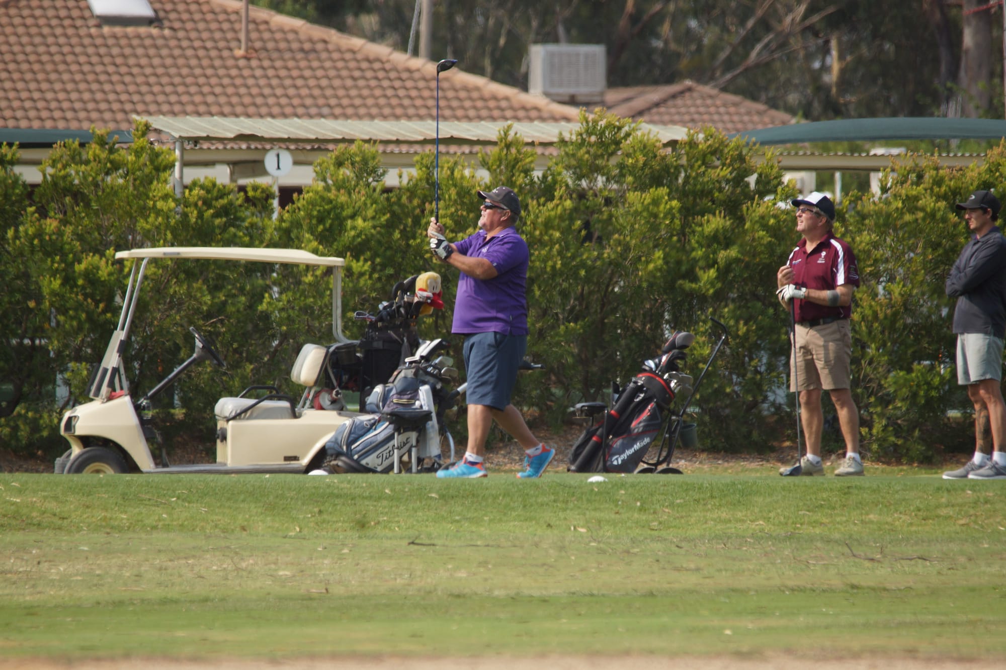 Back on top ... Mark Hegarty beat the heat to win last Thursday’s golf competition.