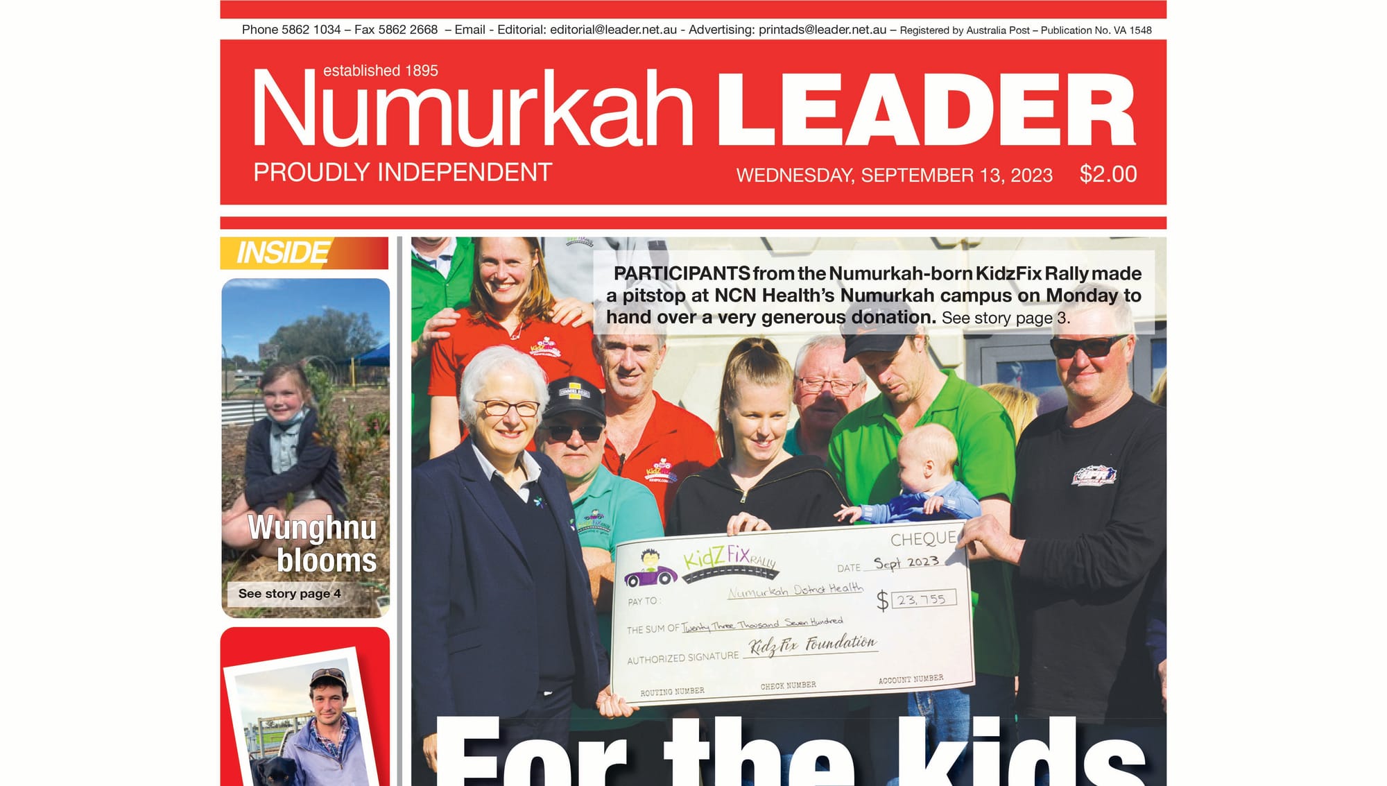 Numurkah Leader digital edition: September 13 2023